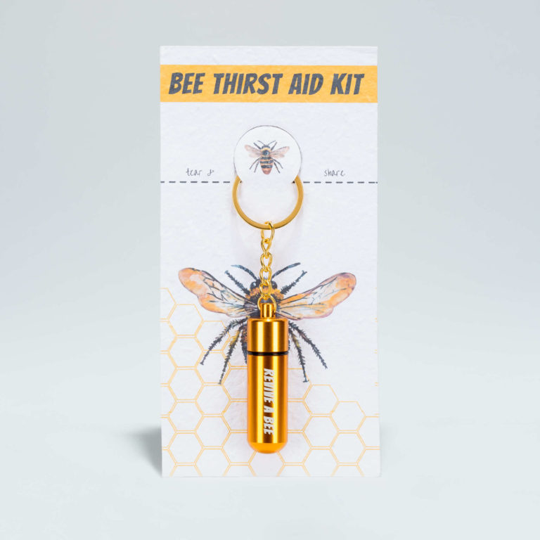 bee revival kit with plantable seed paper packaging