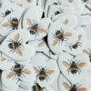 Plantable Seed Paper Hearts White Tailed Bumblebee Design