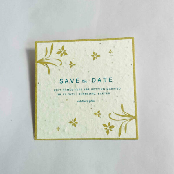 Plantable Seed Paper Save The Date
