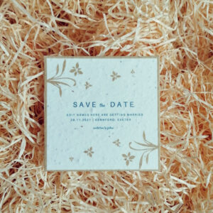 Plantable Seed Paper Save The Date Lifestyle