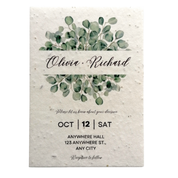 seed paper wedding invitations example