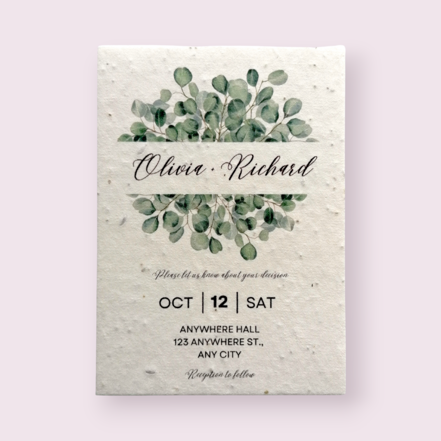 seed paper wedding invites