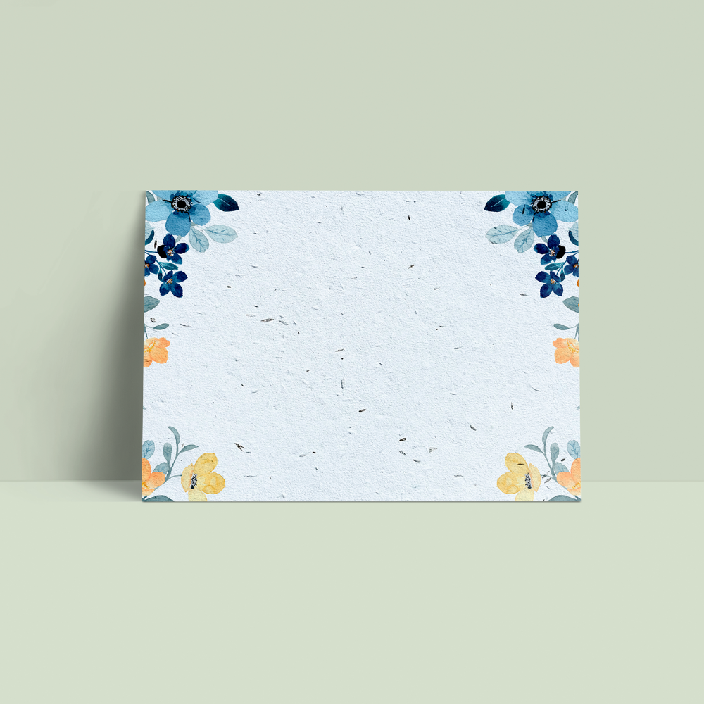 Seed Paper Note Cards - Sun & Sky Blooms