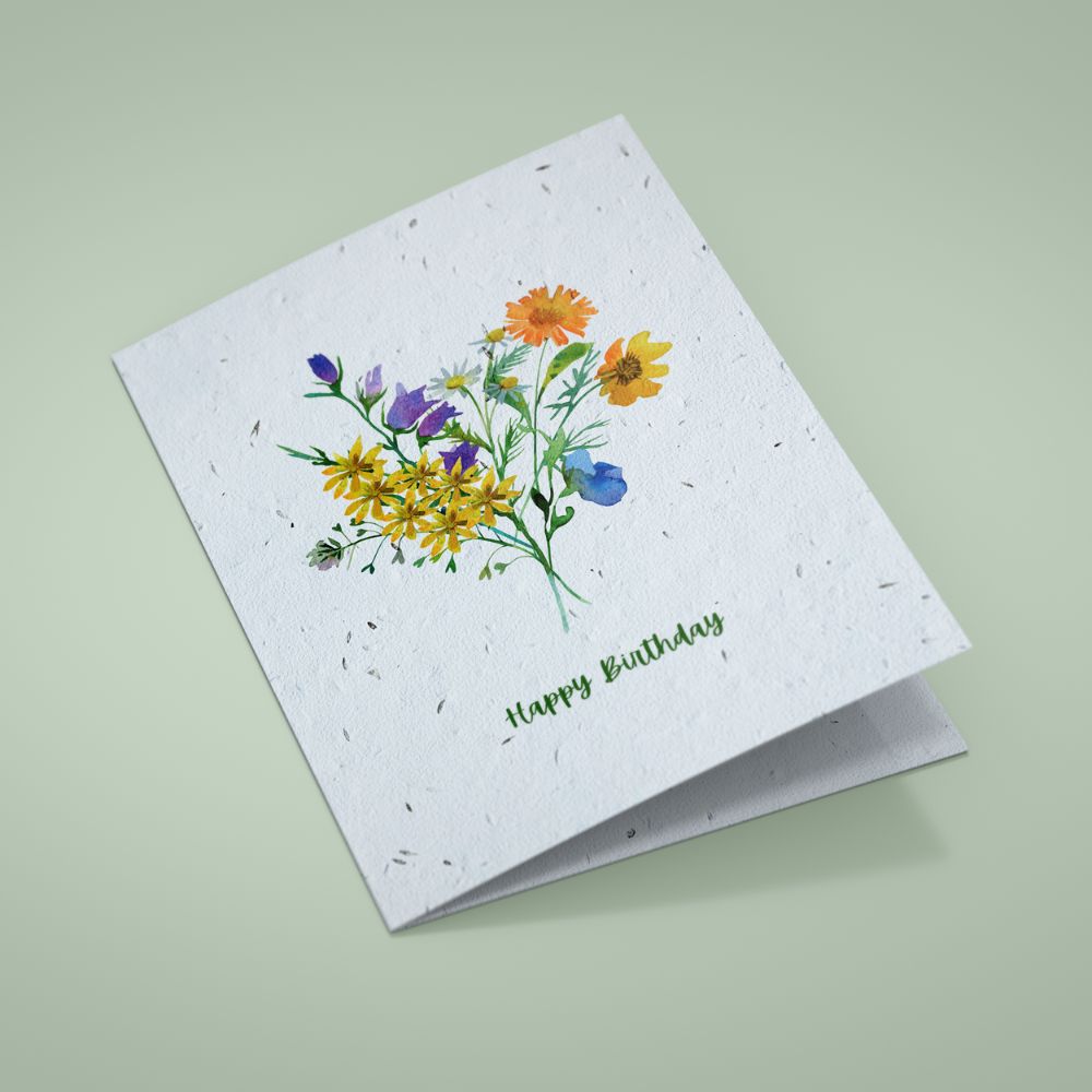 Seed Paper Birthday Card - Meadow Birthday