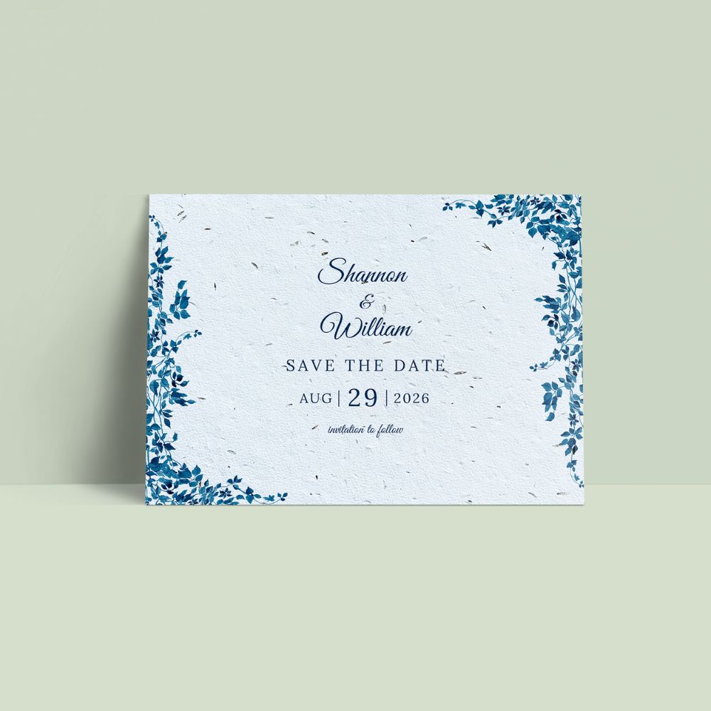 Seed Paper Save The Date - Midnight Vine