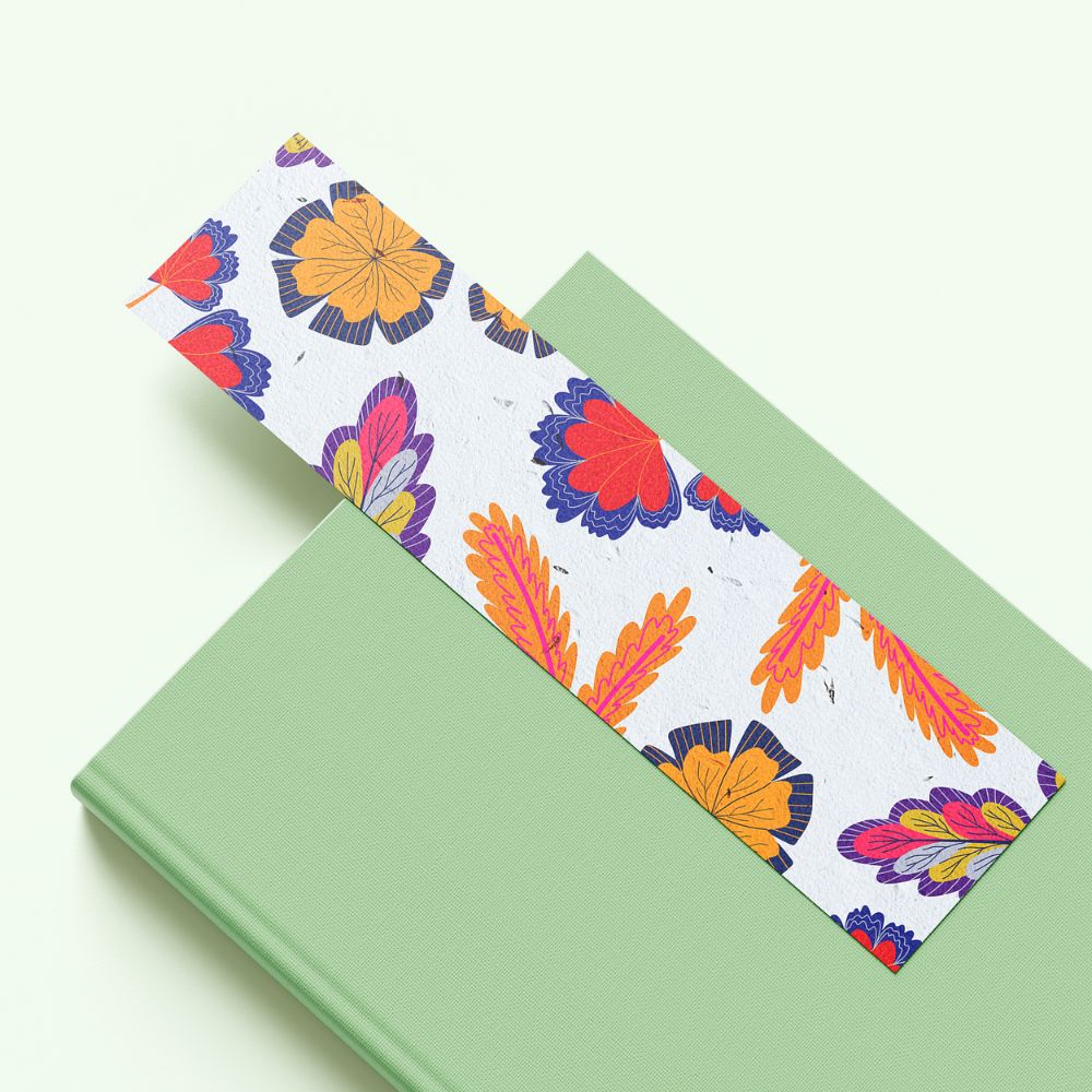 Seed Paper Bookmarks - Vibrant Blooms