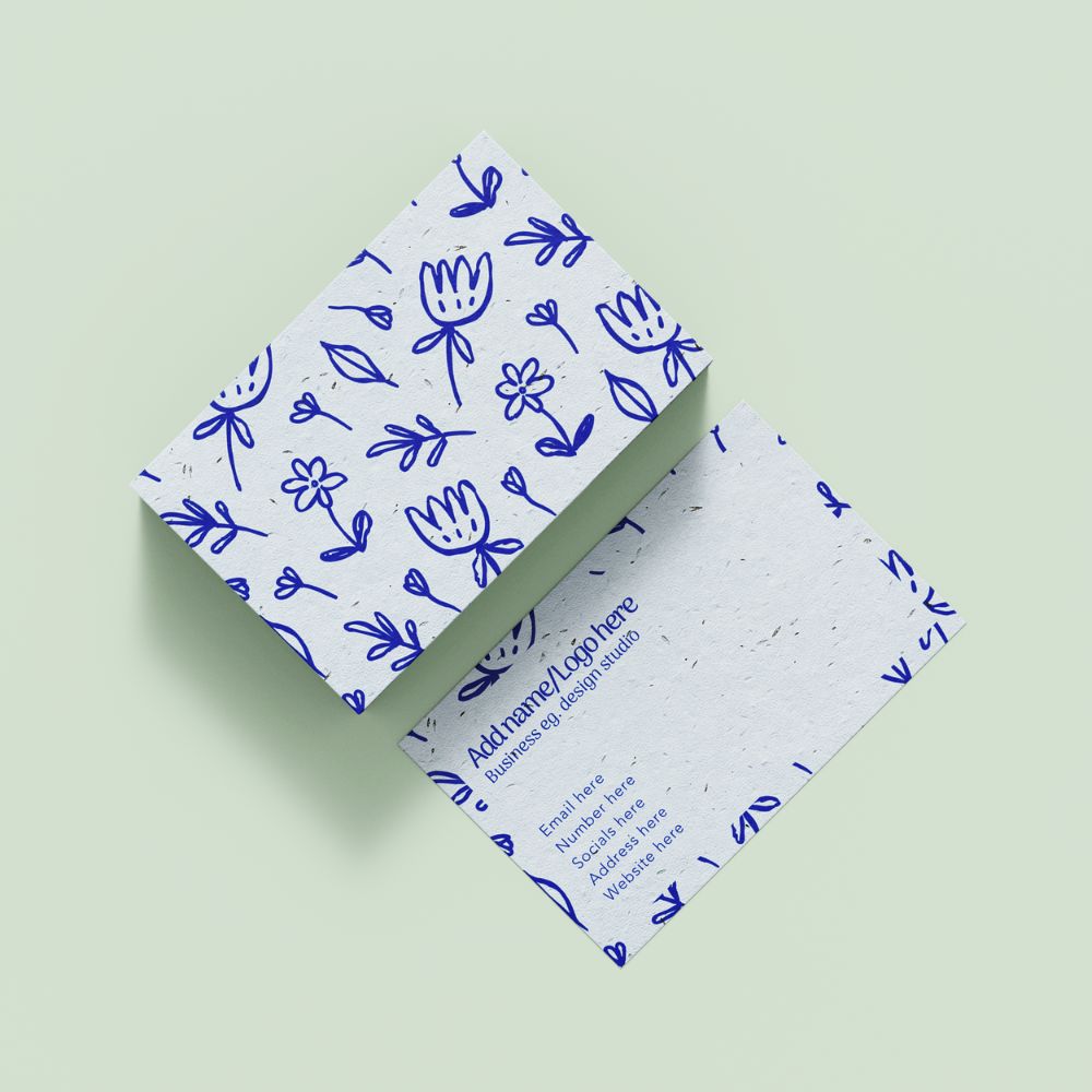 Seed Paper Business Card - Doodle Garden