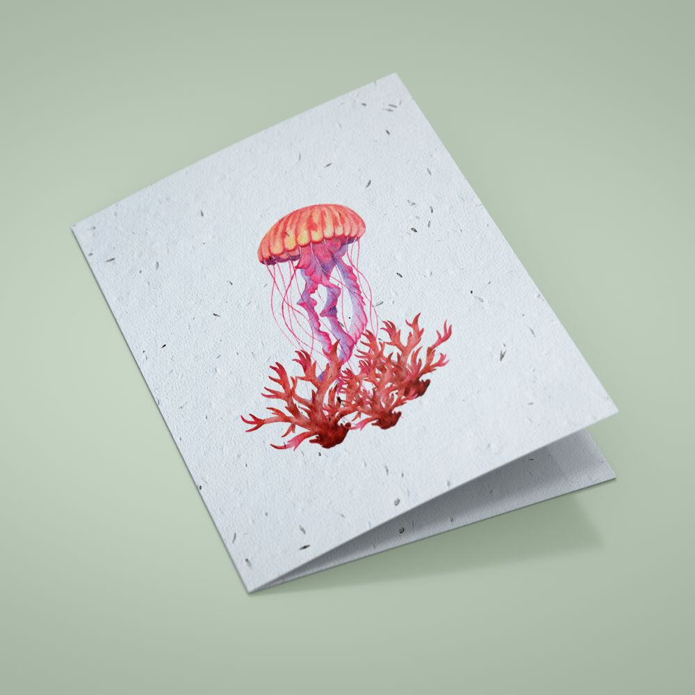 Seed Paper Greetings Card - The Jellyfish