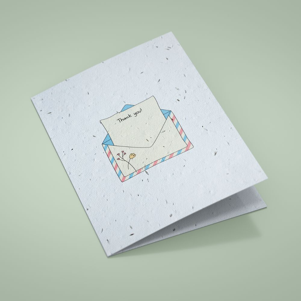 Seed Paper Thank You Card - Thanks By Post
