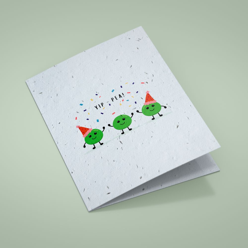Seed Paper Birthday Card - YIP-PEA!