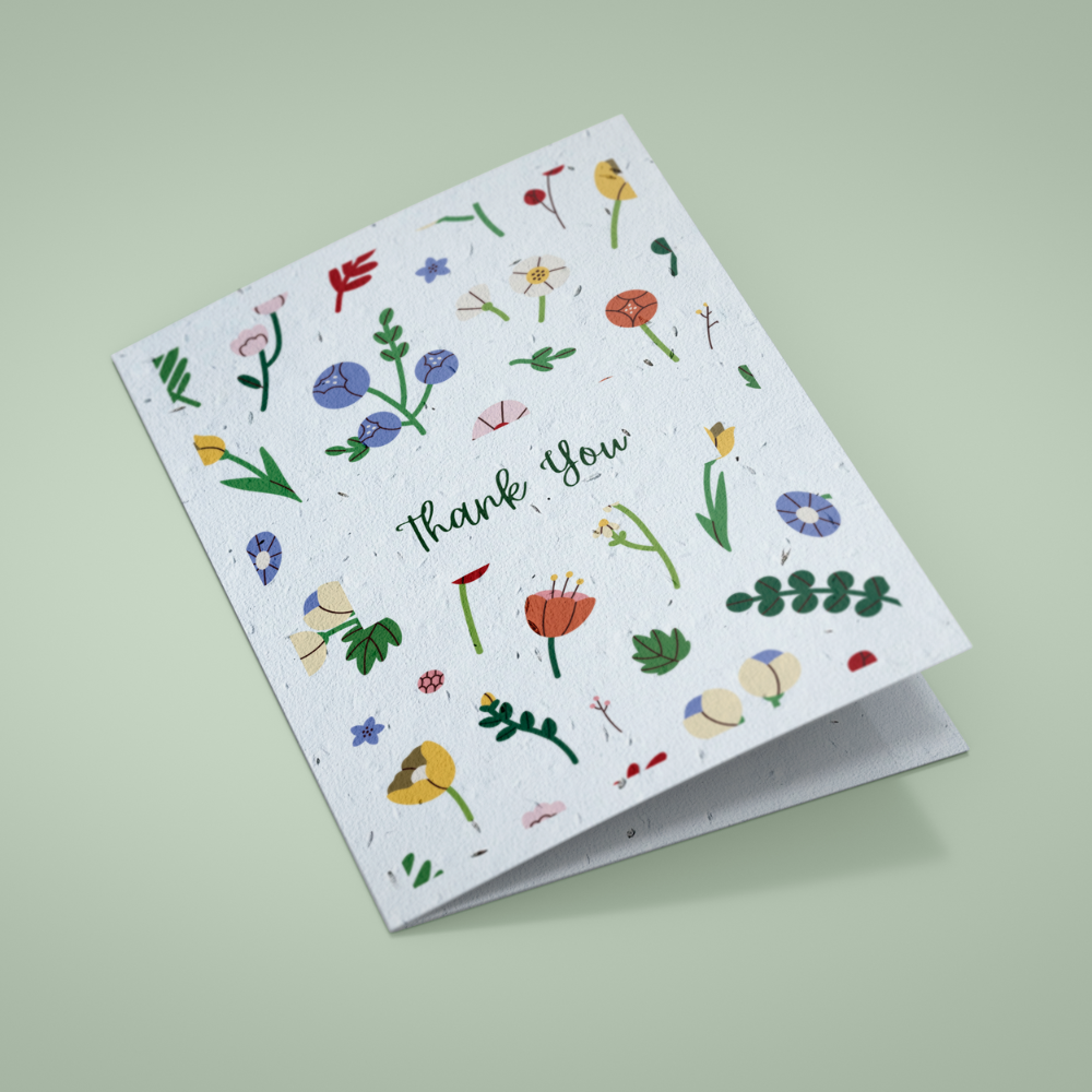 Plantable Thank You Cards