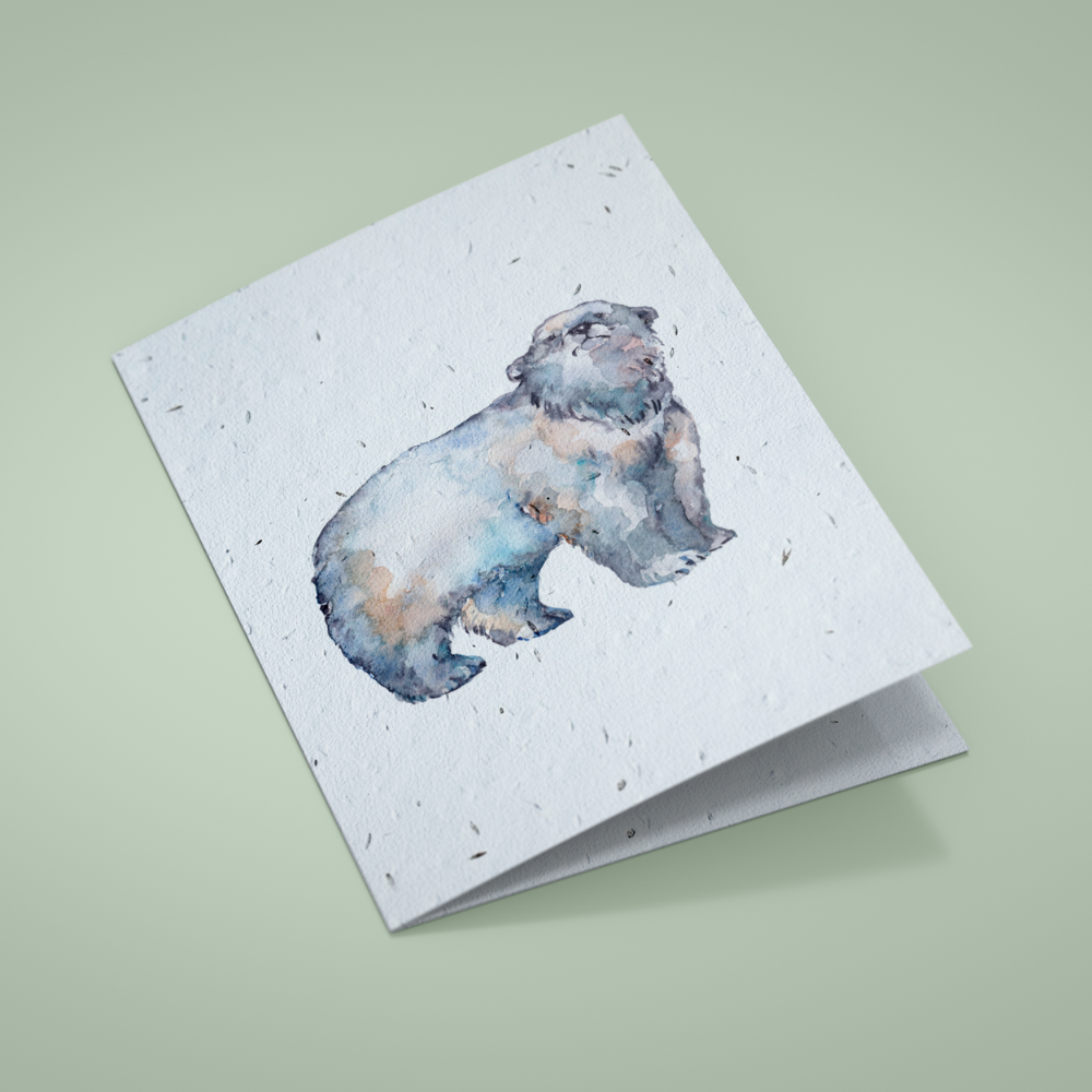 Seed Paper Greetings Card - The Polar Bear